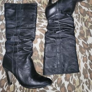 Leather boots